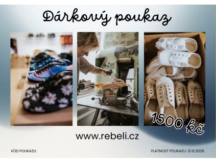 Voucher na 1500 Kč do e-shopu www.rebeli.cz
