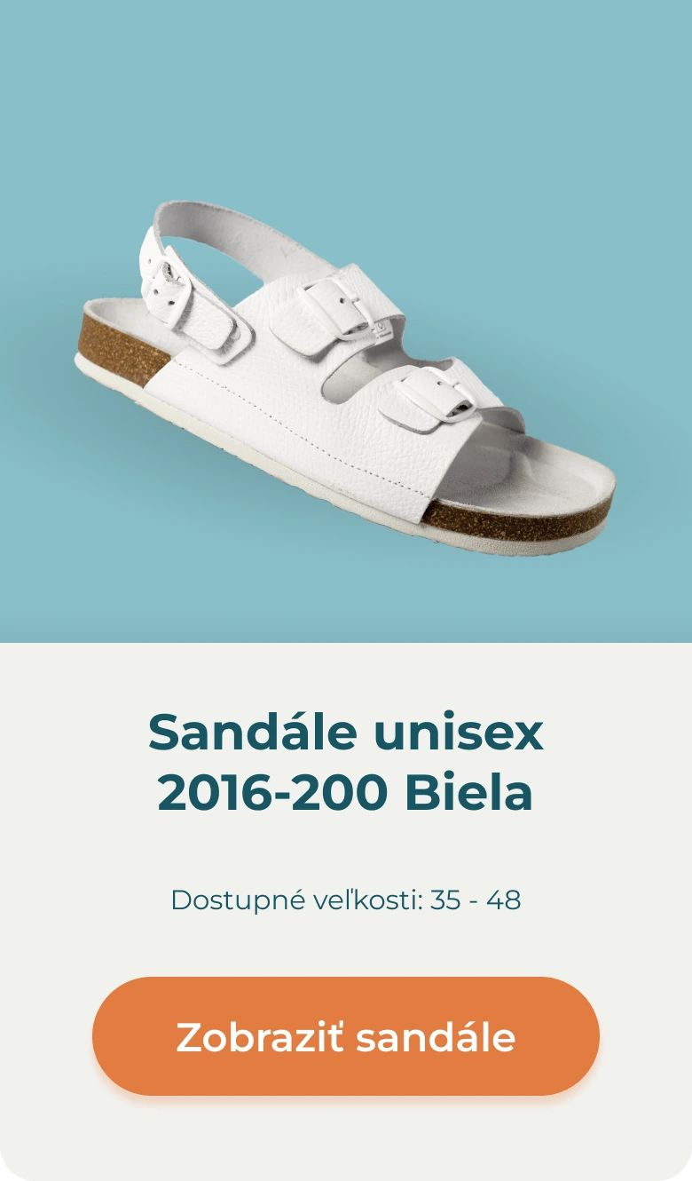 Sandále unisex 2016-200 Biela