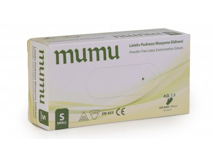 Latexové rukavice MUMU nepudrované 100 ks (Veľkosť L)