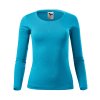 Tričko dámske FIT-T LS 169 (Farba Tyrkysová, Veľkosť 2XL)