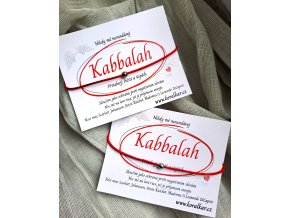Kabbalah červený náramek SILVER GOLD