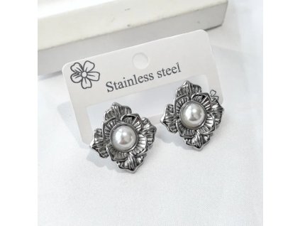 Ocelové naušnice č.3