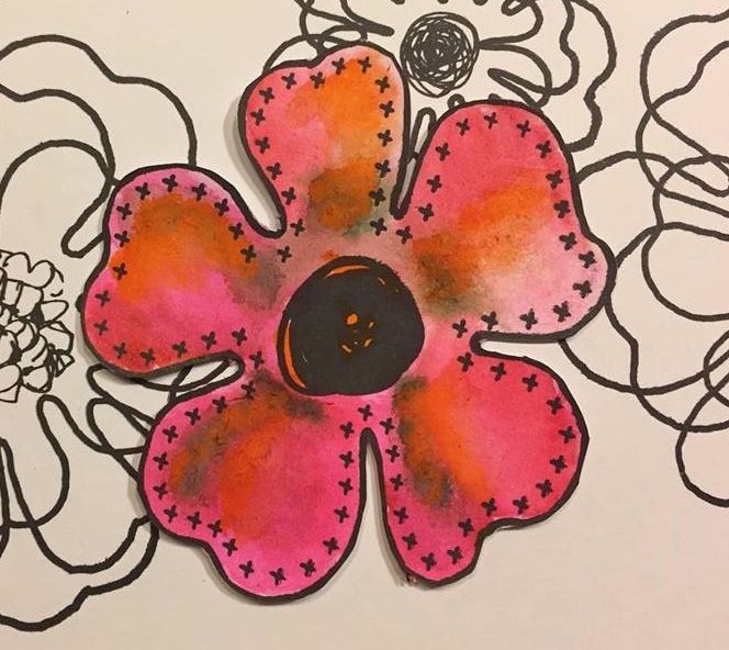 Tvoření pro děti - 27. 2. 2019 - Razítkování, akvarel a míchání barev