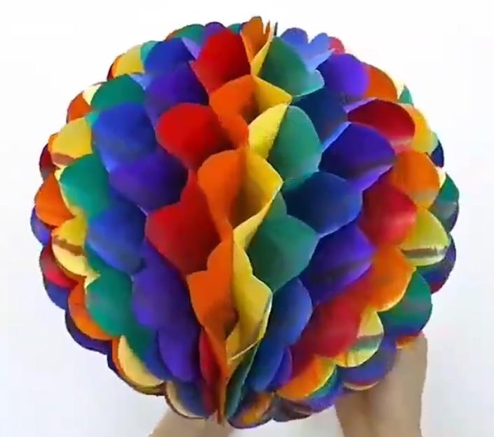 Tvoření pro děti - 10. 4. 2019 - Ozdobné skládané koule na narozeninovou párty