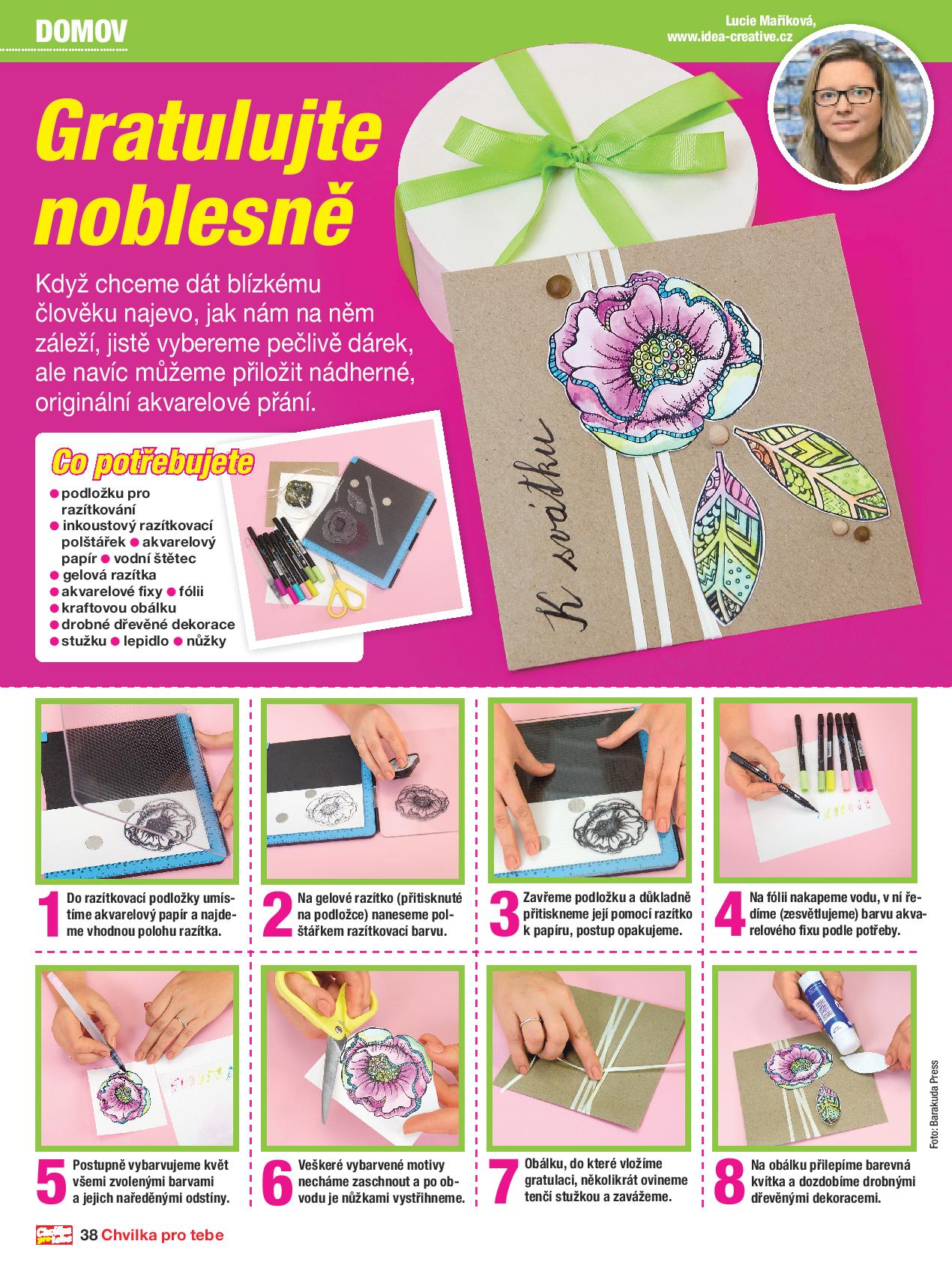 Akvarelové přání