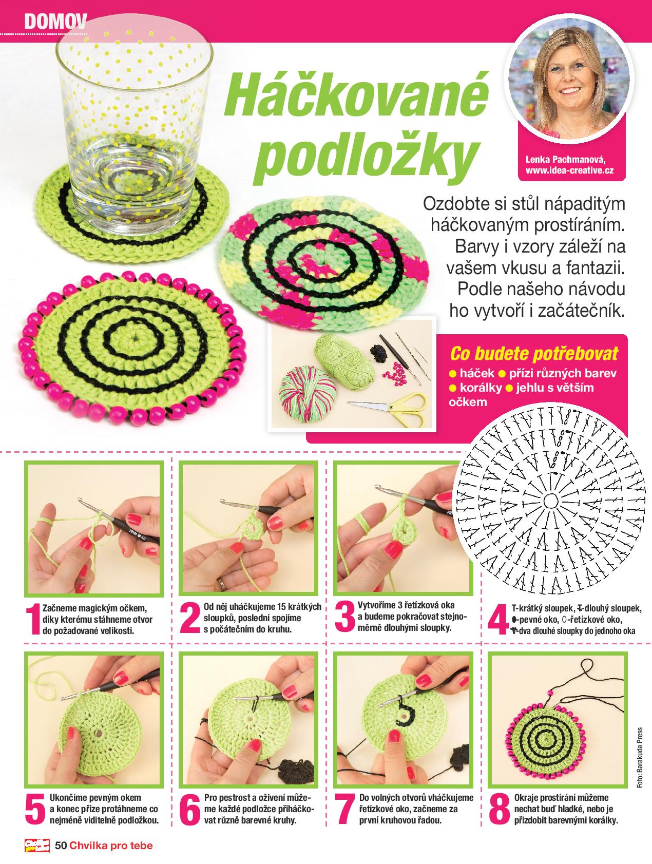 Háčkované podložky