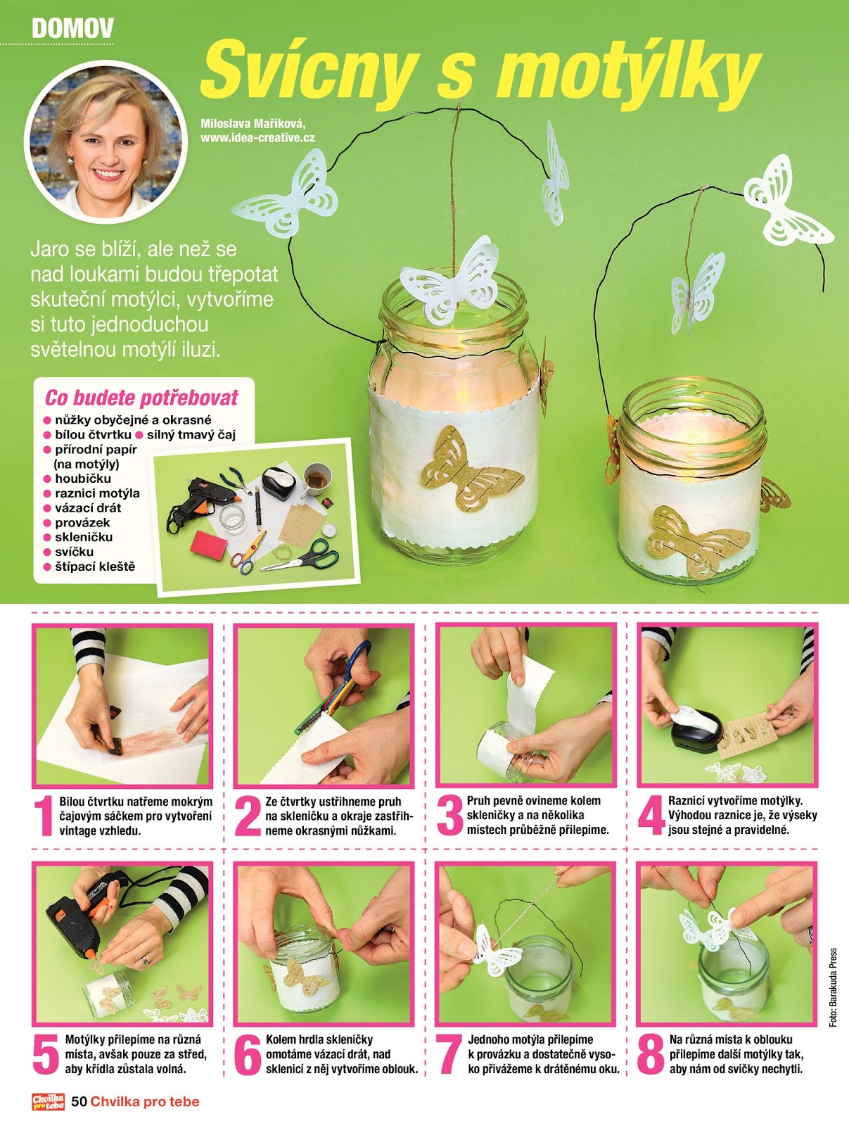 Svícny s motýlky