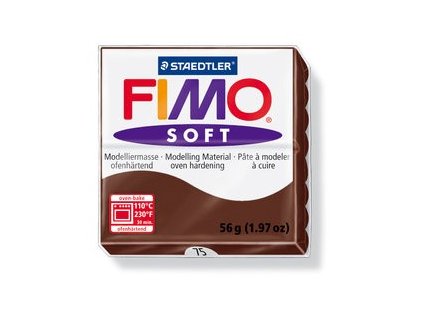Fimo soft modelovací hmota 56 g - čokoládově hnědá