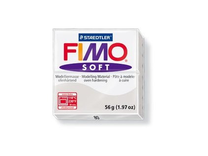 Fimo soft modelovací hmota 56 g - světle šedá