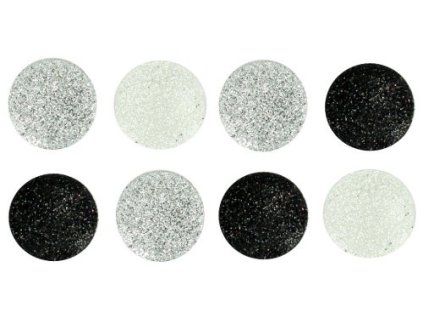 Dekorační knoflíčky Big glitter dots formal affair