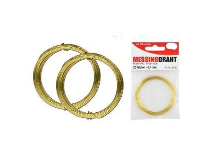 Drát 0,4mm x 20m zlatý