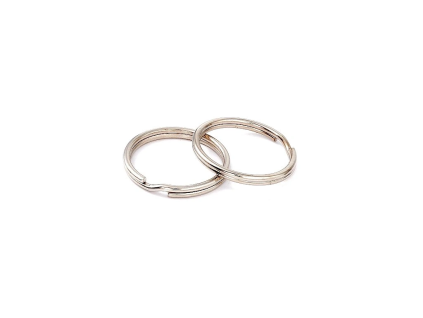 Kroužek 15x2mm, barva platina