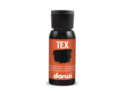DA0100050100C darwi tex barva na textil 50ml cerna