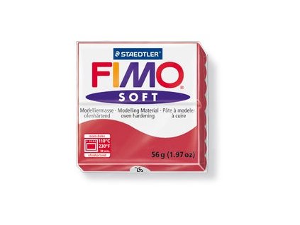 Fimo soft modelovací hmota 56 g - třešňově červená