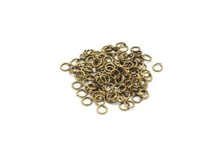 Krouzek 5x0,8mm 10ks starobronz