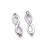 Spojovací díl - infinity8,5x29mm 2ks, barva starostříbro