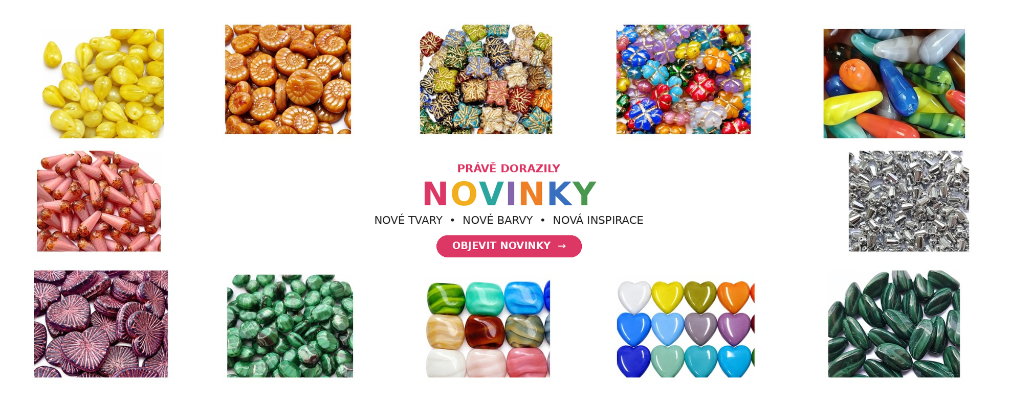Nově naskladněné korálky
