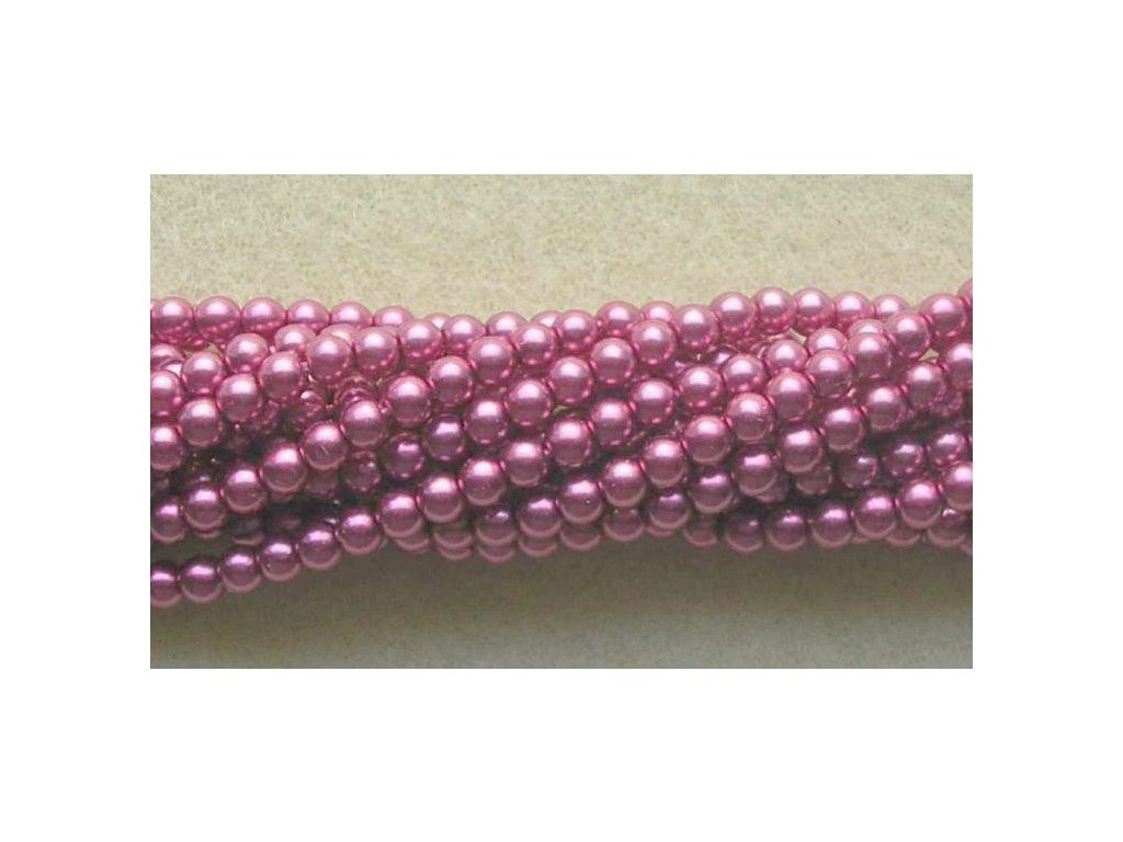 Korálky - voskované perle (70420) 6 mm