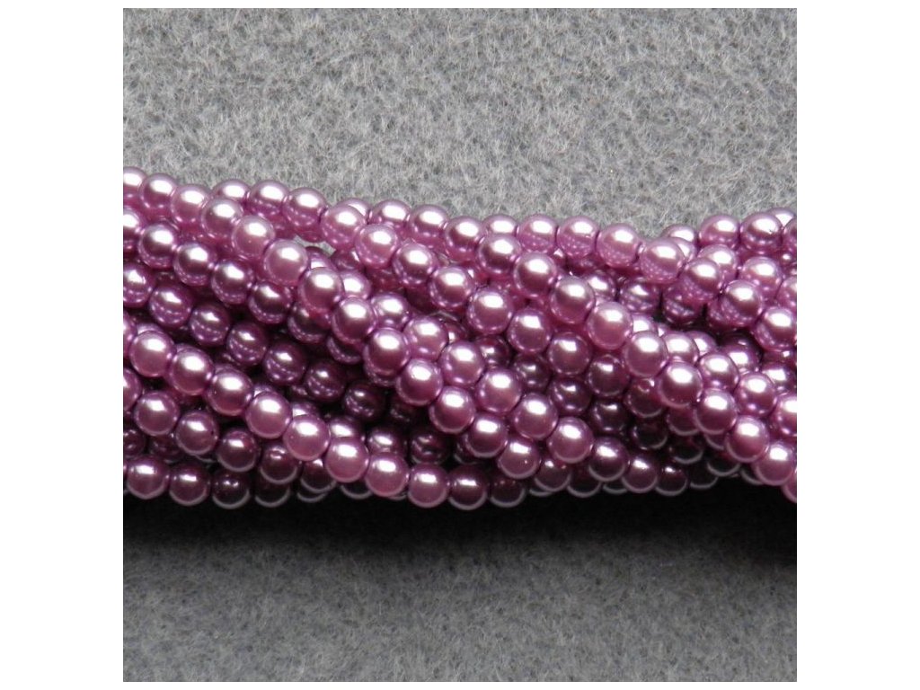 Korálky - voskované perle (70428) 5 mm