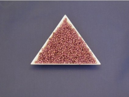 Korálky - rokajlové perličky - krystal s amethystovým listrem 48025 - 9/0