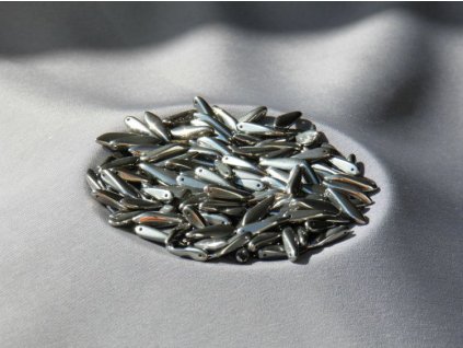 Korálky mačkané - jazýček 00030/27400 - 5 mm x 16 mm