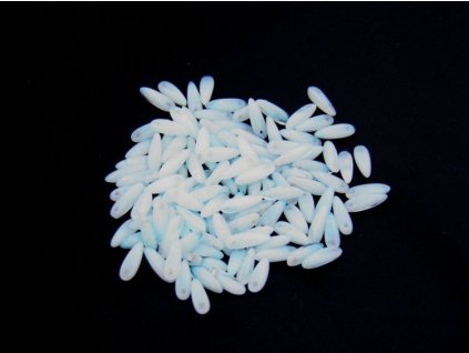Korálky mačkané - jazýček 08602 - 3 mm x 11 mm