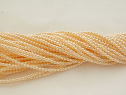 Korálky - voskované perle (12115) 3 mm