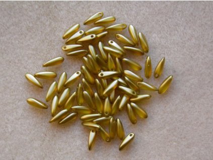 Korálky mačkané - jazýček 00030/25021 - 3 mm x 11 mm