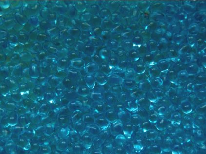 Korálky mačkané - kapka 5/7 mm - 60010 modrá aqua