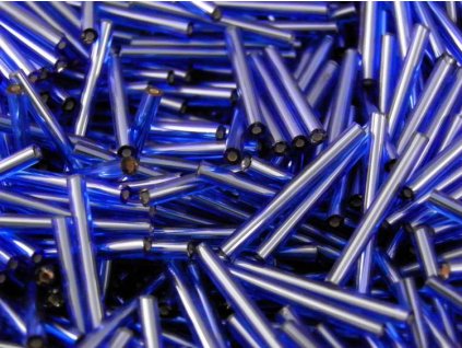Korálky - rokajlové tyčky 15 mm - transparentní modré 60300 (T11)