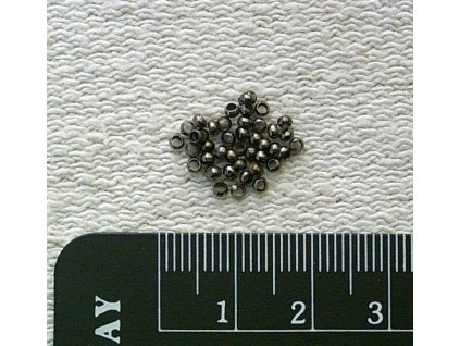 Zamačkávací rokajl - kulatý 2,0 gun metal