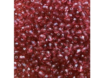 Korálky broušené - ohňovka 4 mm 70600 - 20 ks