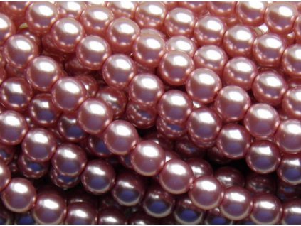 Korálky - voskované perle (70488) 6 mm