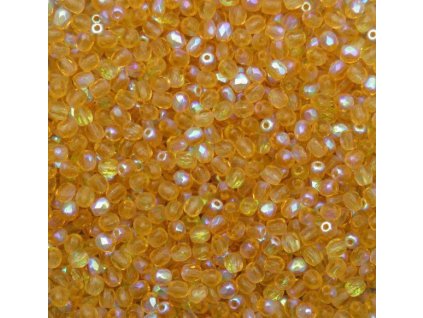 Korálky broušené - ohňovka 3 mm 10040/28701 - 50 ks