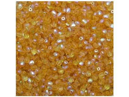 Korálky broušené - ohňovka 3 mm 10050/28701 - 50 ks