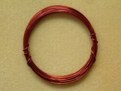 Barevný drátek 1 mm - barva hnědá