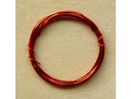 Barevný drátek 1 mm - oranžová