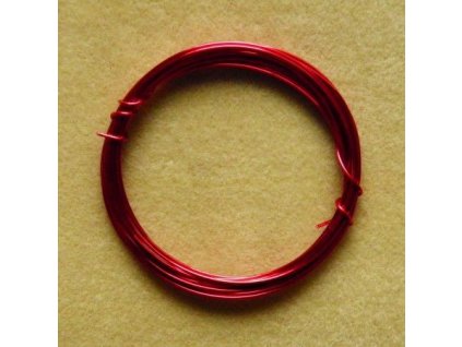 Barevný drátek 1 mm - barva růžovo-červená