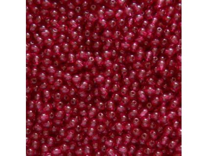 Korálky mačkané - kulička 4 mm - 70010 hnědo-růžová