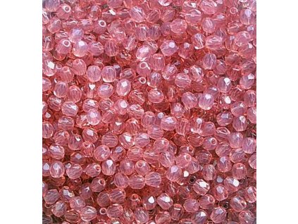 Korálky broušené - ohňovka 3 mm 71010