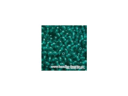 Korálky mačkané - kulička 4 mm - 60130 zelená