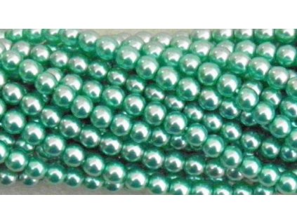 Korálky - voskované perle (70455) 6 mm