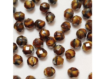 Korálky broušené - ohňovka 8 mm 26117