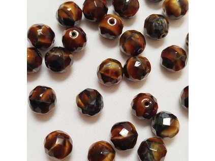 Korálky broušené - ohňovka 12 mm 26117