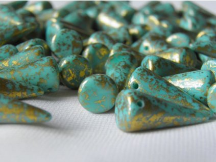 Korálky Spike Beads  - trn 63130GR - 9 x 21  mm