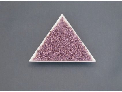 Korálky - rokajlové perličky 58142 - krystal s bronzovo-fialovým dekorem 10/0