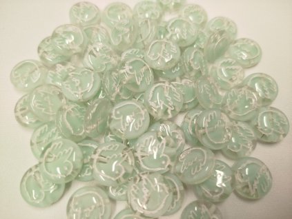 Korálky mačkané - lentilka s ptáčkem 56208/54312