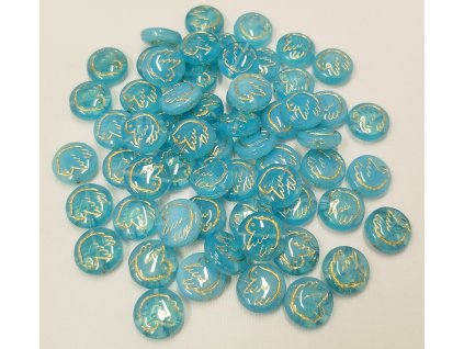 Korálky mačkané - lentilka s ptáčkem 61000/54302