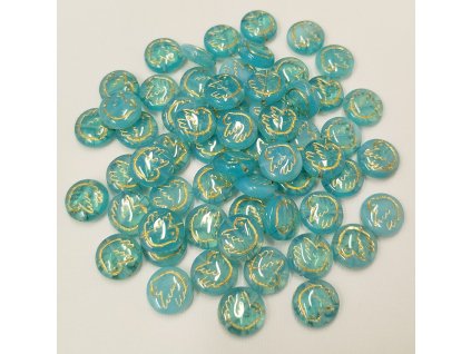 Korálky mačkané - lentilka s ptáčkem 61100/54302