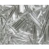 Korálky - rokajlové tyčky 50 mm - stříbrné rovné 78102 (T92)